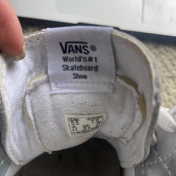 White leather vans used but in good shape with no stains - Picture 5 of 5